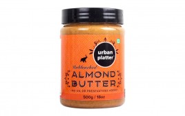 Urban Platter Unblanched Almond Butter   Plastic Jar  500 grams